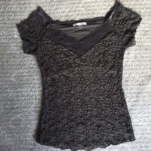 Cabi fitted lacy top